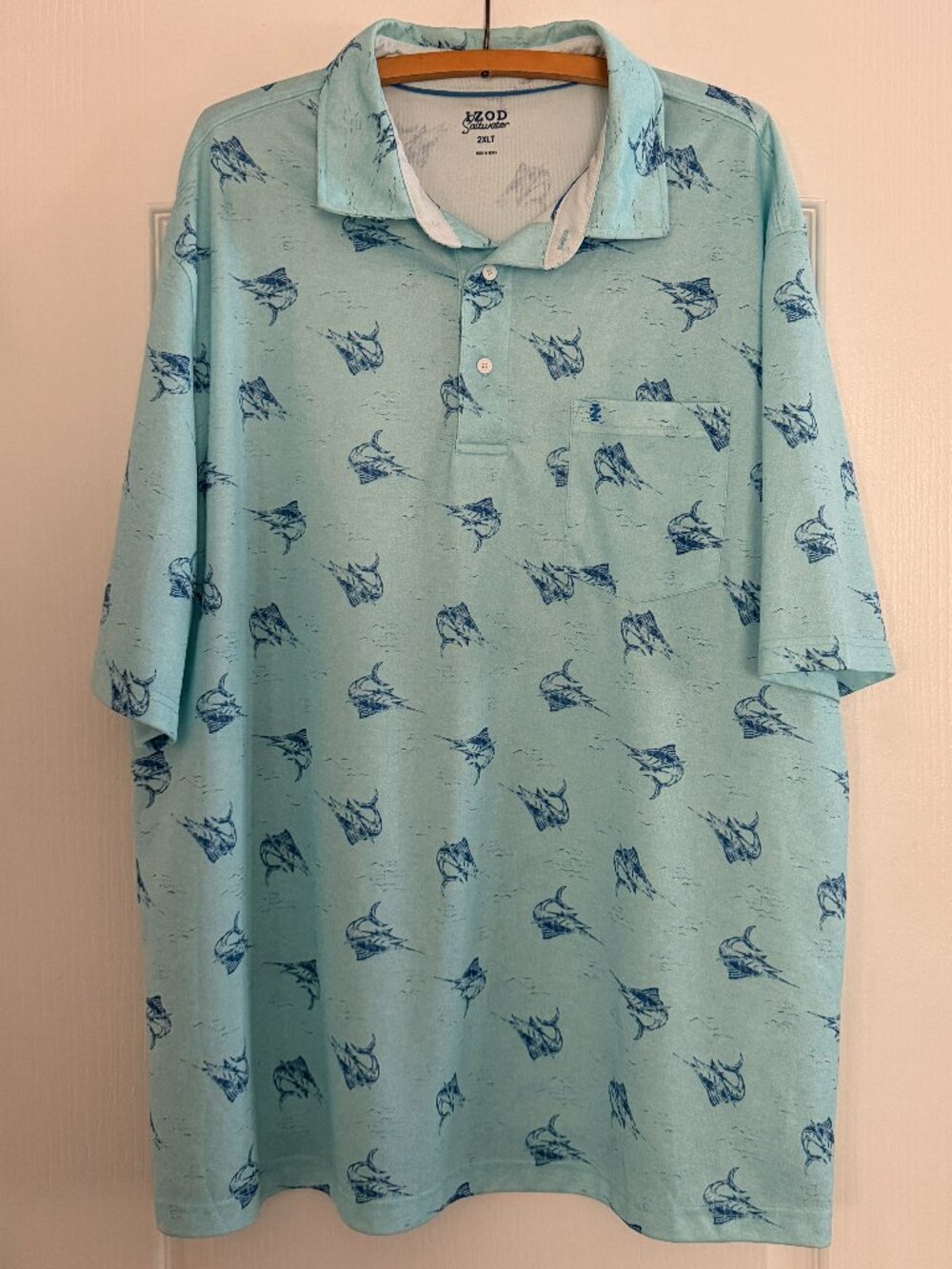 Izod Saltwater Polo Shirt - Size 2XLT